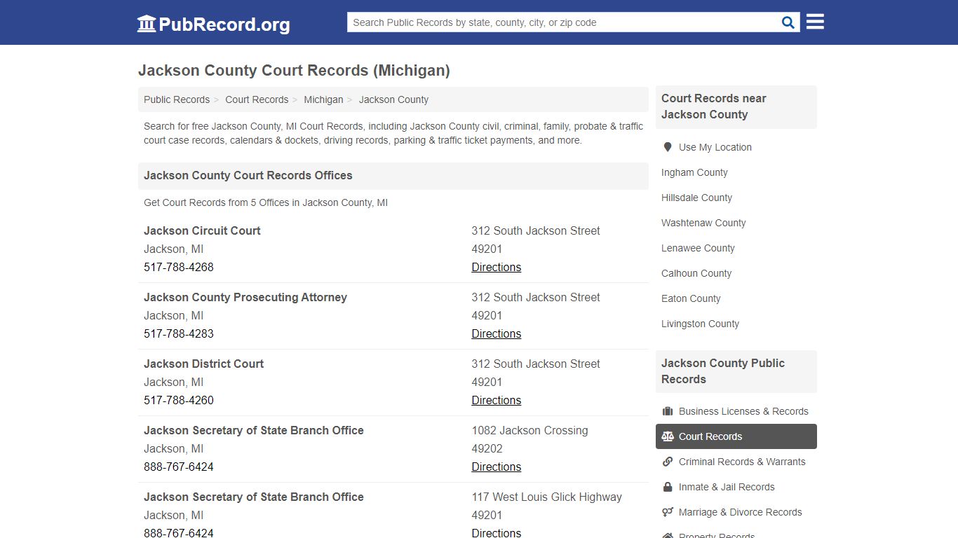 Free Jackson County Court Records (Michigan Court Records)