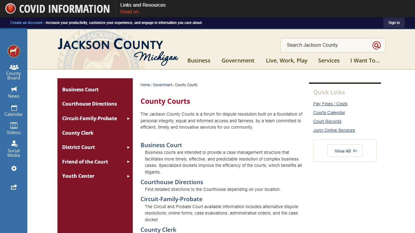 County Courts | Jackson County, MI