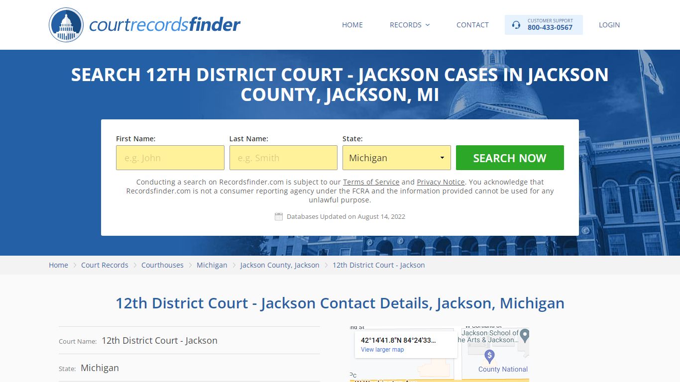 12th District Court - Jackson Case Search - Jackson County ...